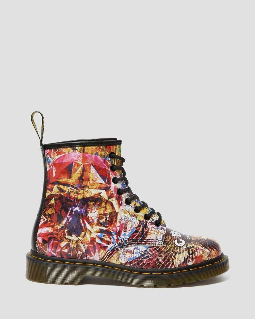 1460 CBGB Printed Leather Boots Mudd Boots