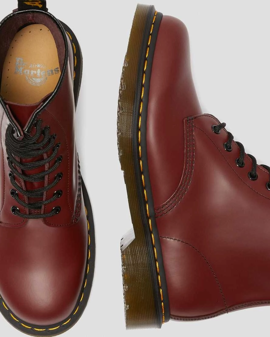 1460 Smooth Leather - Cherry Red Nitro Boots