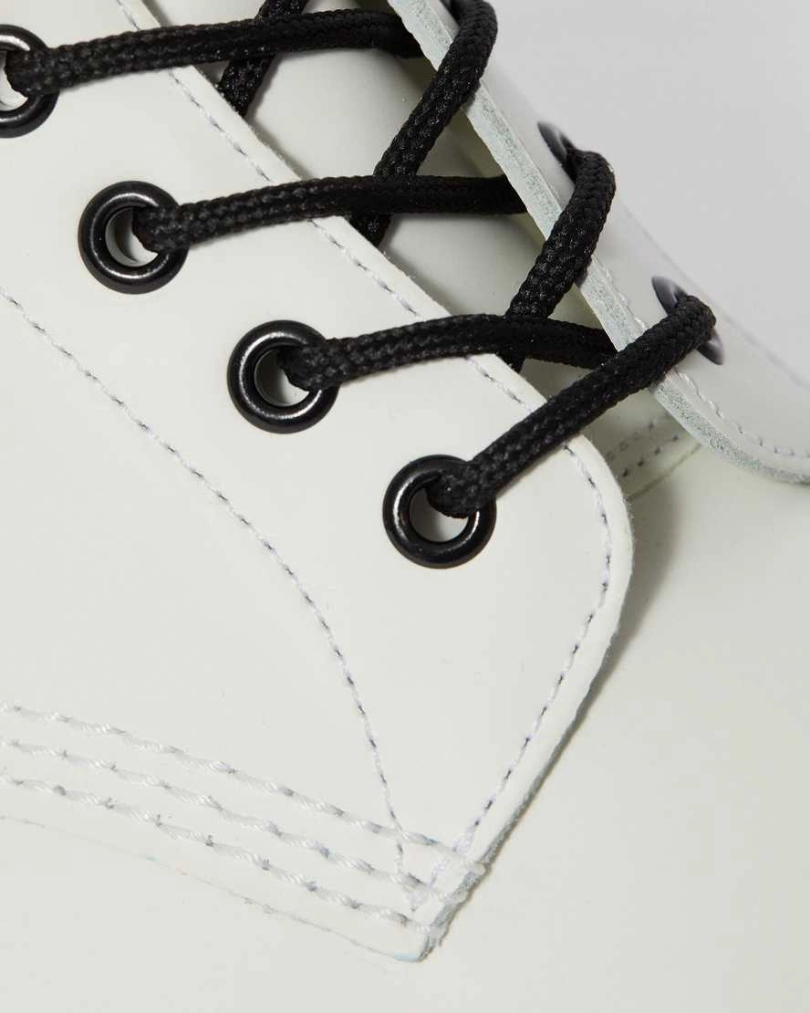 Leather Thigh Boots 1460 Smooth Leather - White - LAST PAIR!