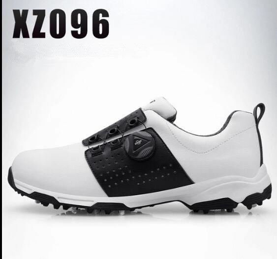 Travis Mathew Golf 2019 Golf Shoes Men Waterproof Breathable Golf Shoes Rotating Knobs Buckle Slip Resistant Sports Sneakers Outdoor Golf