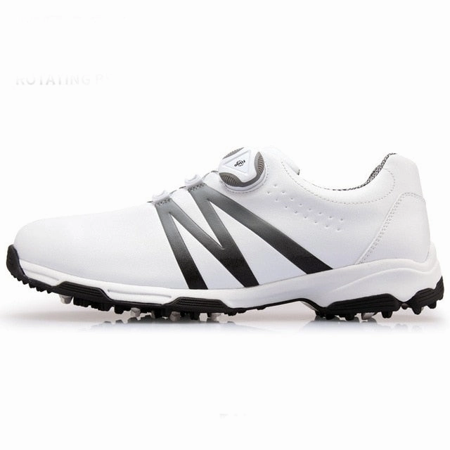 2019 Golf Shoes MenRotating Knobs Buckle Golf Sneakers Breathable Golf Shoes Waterproof Sports Sneakers Mens Training Sneakers Best Summer Golf Shoes