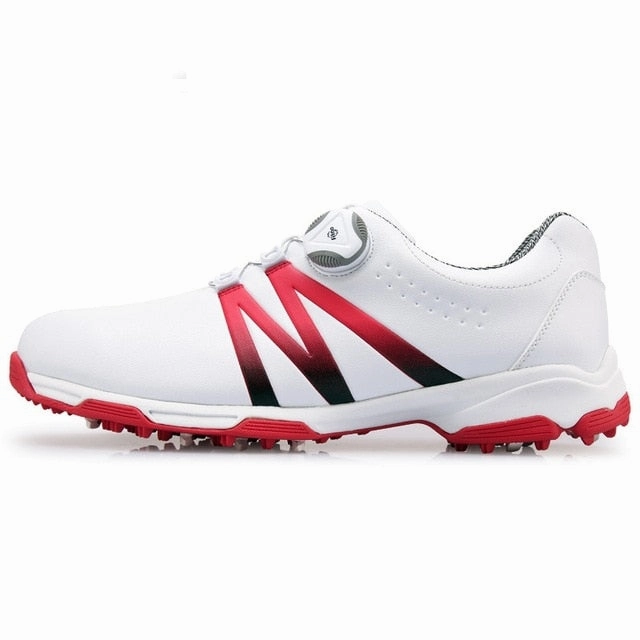 Colored Golf 2019 Golf Shoes MenRotating Knobs Buckle Golf Sneakers Breathable Golf Shoes Waterproof Sports Sneakers Mens Training Sneakers