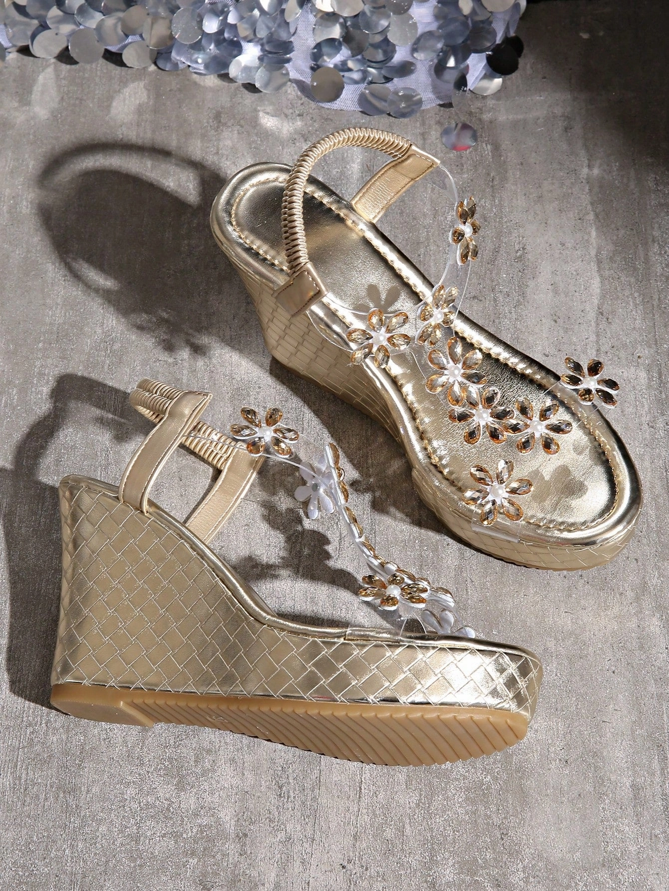 Wide Waterproof Slip-on Shoes 2024 Summer Waterproof Wedge Sandals: Stylish Open-Toe Platform for Women