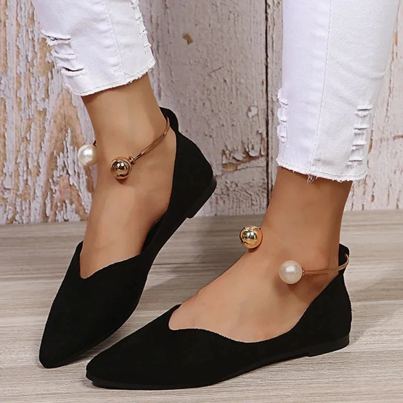 Wide Flat Foot Shoes 2024 Women's Flat Shoes New Summer Fashion Pointed Toe Leopard Print Shoes Casual Breathable Slip-on Flat Outdoor Women Shoes