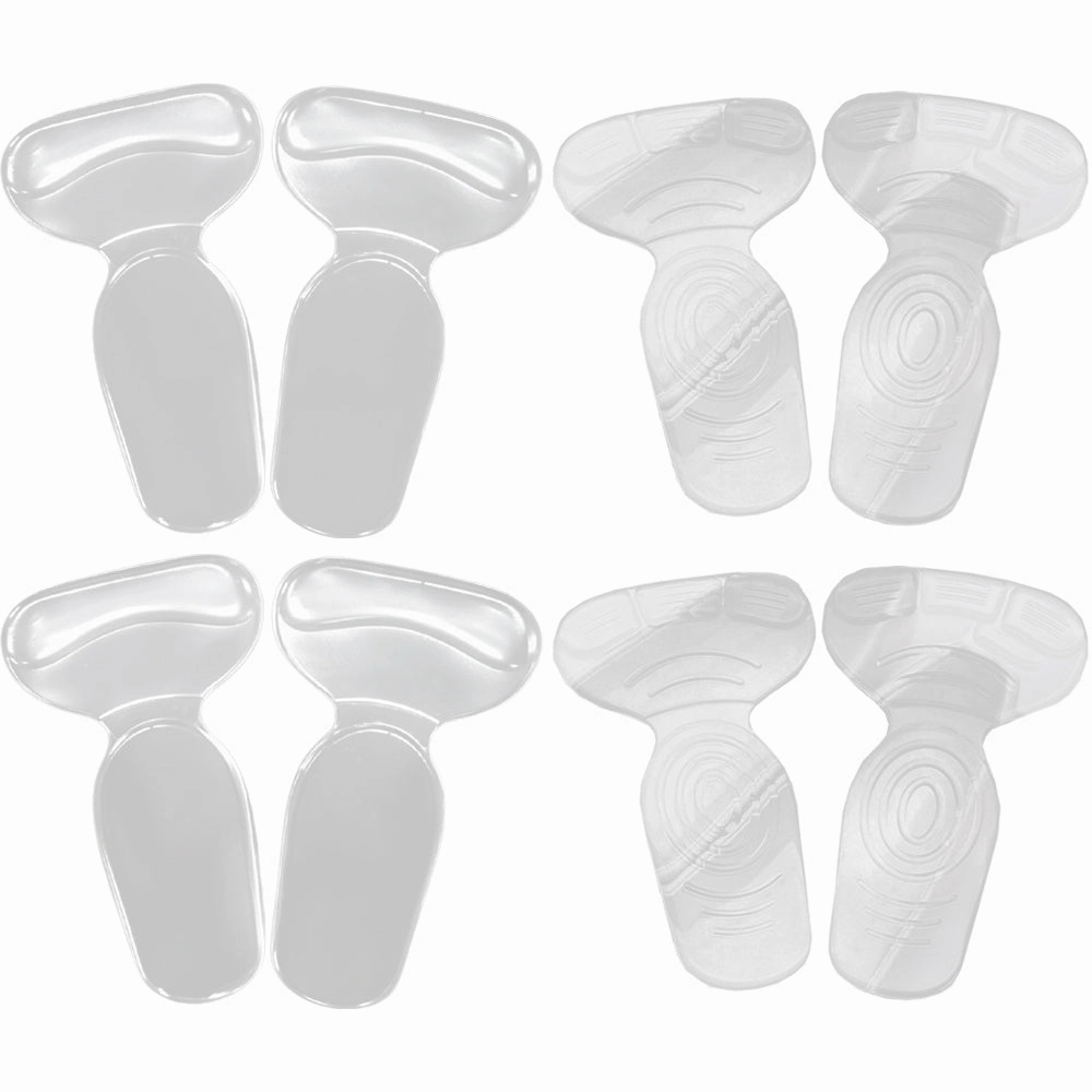 2 In 1 T-type Silicone Shoe Heel Pads Liners Inserts Cushion Grip High-heel Insole Flats That Look Like Pointe Shoes