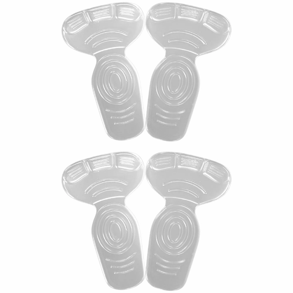 2 In 1 T-type Silicone Shoe Heel Pads Liners Inserts Cushion Grip High-heel Insole Flat Shoe Trends 2025
