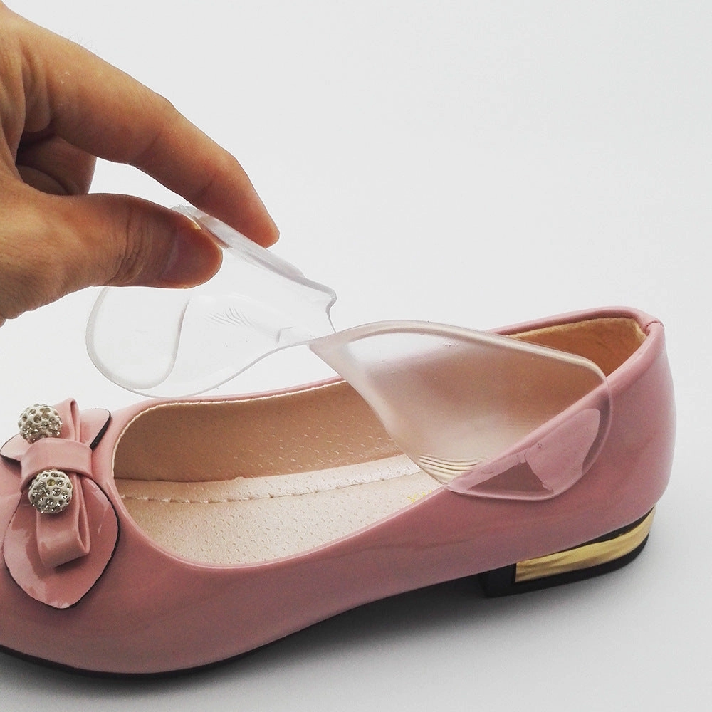 Rockstud Flat Shoes 2 In 1 T-type Silicone Shoe Heel Pads Liners Inserts Cushion Grip High-heel Insole