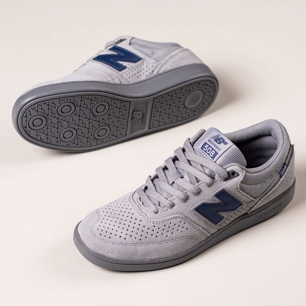 508ICY Grey Navy New Balance Numeric Suede Skateboarding Shoes New Balance 9060 Grade School