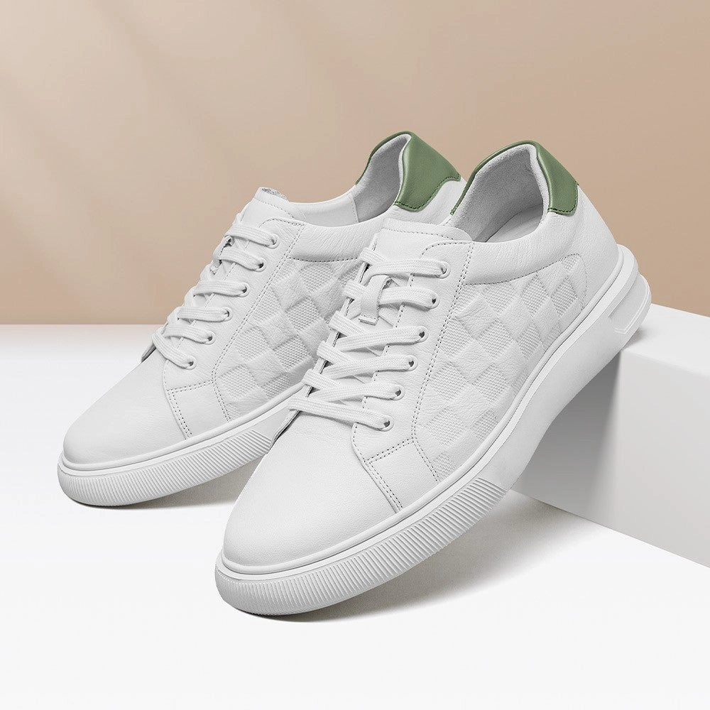 7 CM/2.76 Inches CMR CHAMARIPA  Height Boost White Casual Sneakers The Most Comfortable Sneakers