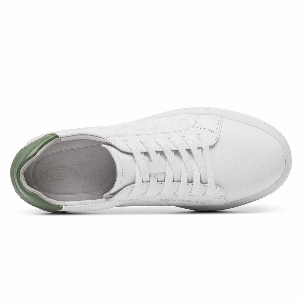 Sneakers For Diabetic Feet 7 CM/2.76 Inches CMR CHAMARIPA  Height Boost White Casual Sneakers