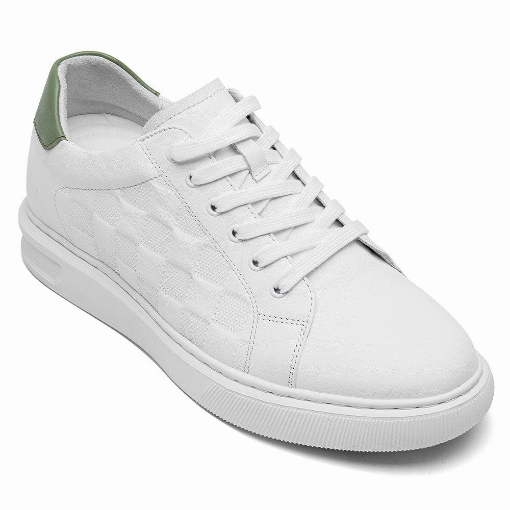 7 CM/2.76 Inches CMR CHAMARIPA  Height Boost White Casual Sneakers Sneakers With Wheels