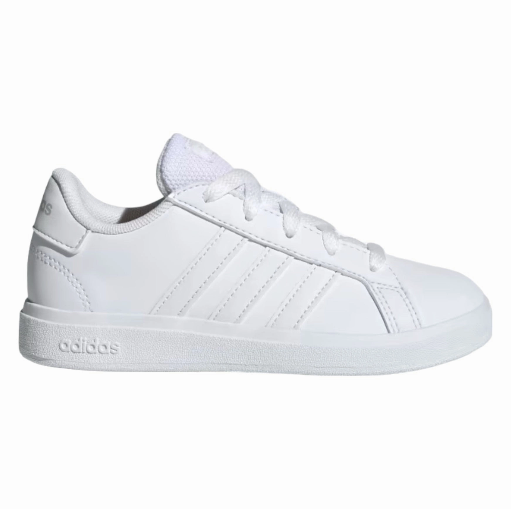.Adidas Youth Grand Court 2.0 K - FTWHITE/FTWHITE/GREONE - (FZ6158) - GAN - R2L14 360 Adidas Golf Shoes