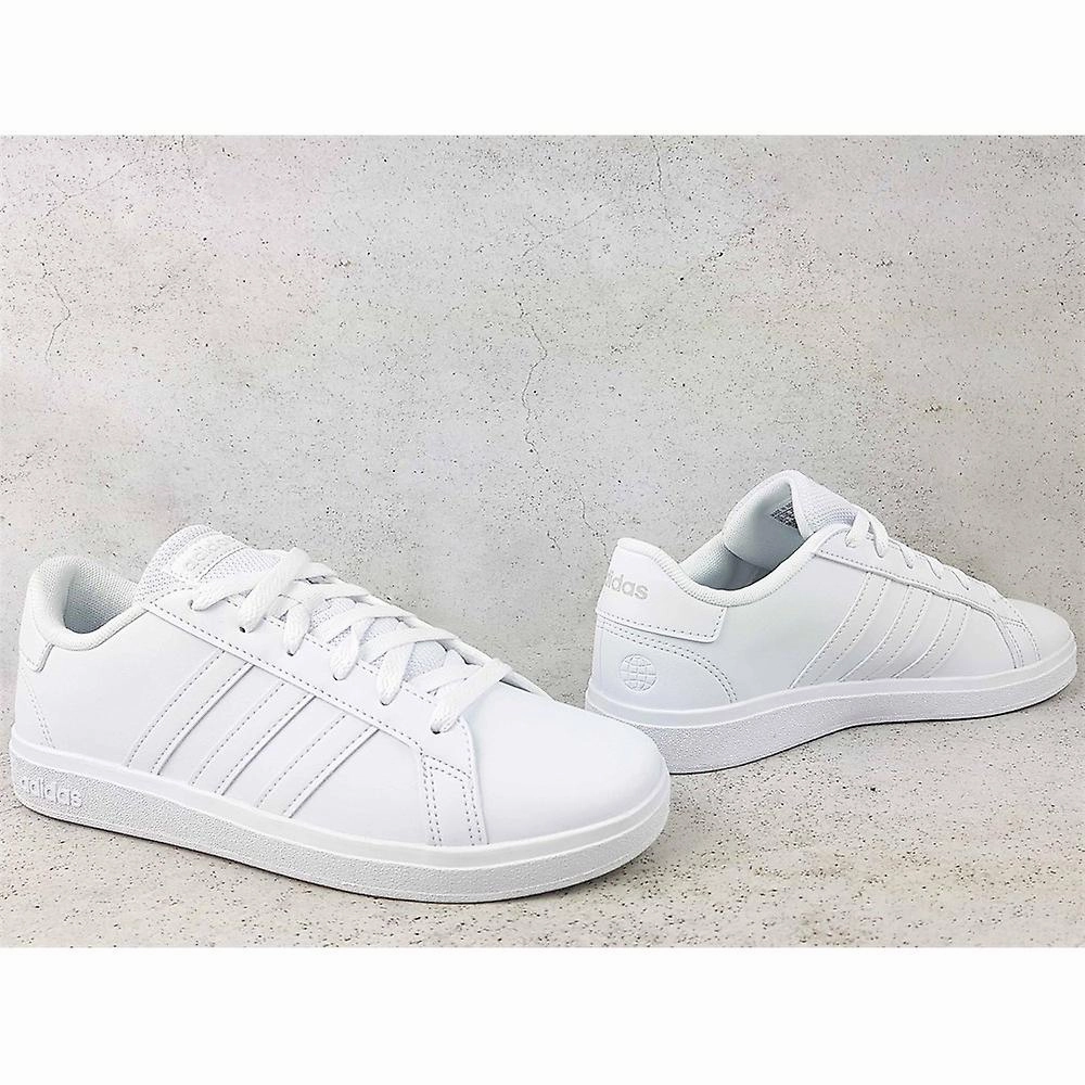 .Adidas Youth Grand Court 2.0 K - FTWHITE/FTWHITE/GREONE - (FZ6158) - GAN - R2L14 Adidas Campus 00s Athletic Shoe
