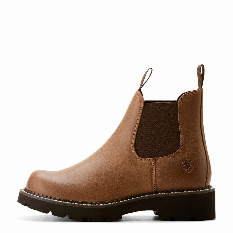 Hiking Shoes Comparison 'Ariat' Women's Fat baby Twin Gor -Distressed Natural