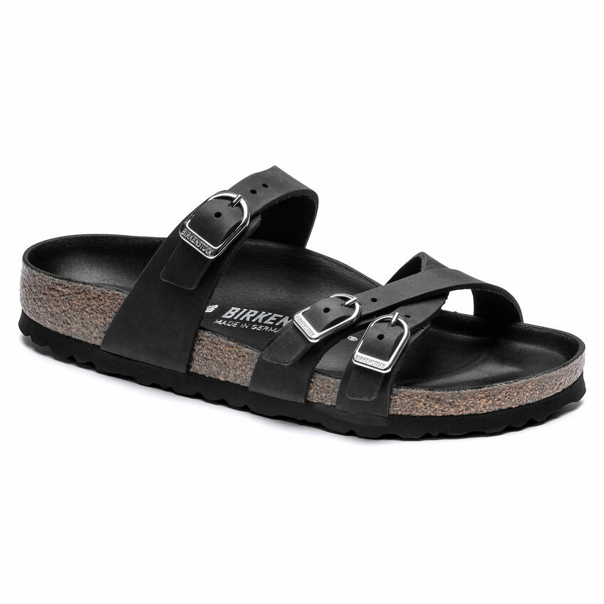 'Birkenstock' Women's Franca Leather Sandal - Black Redmond Trail Hiking Shoes