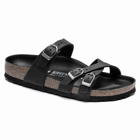 'Birkenstock' Women's Franca Leather Sandal - Black Infant Hiking Shoes
