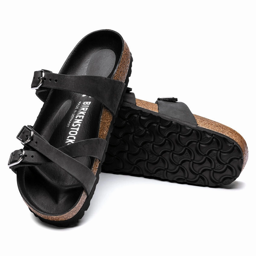 'Birkenstock' Women's Franca Leather Sandal - Black Explore Nitro Mid Gore-tex Hiking Shoes