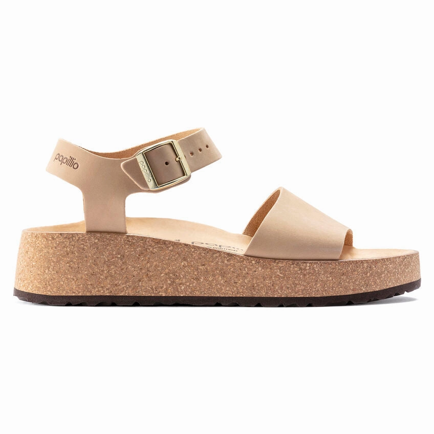 Waterproofing Hiking Shoes 'Birkenstock' Women's Glenda Nubuck Leather Sandal - Sandcastle