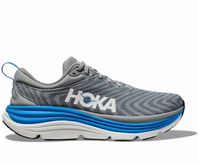 'HOKA' Men's Gaviota 5 - Limestone / Diva Blue The Best Shoes For Flat Feet