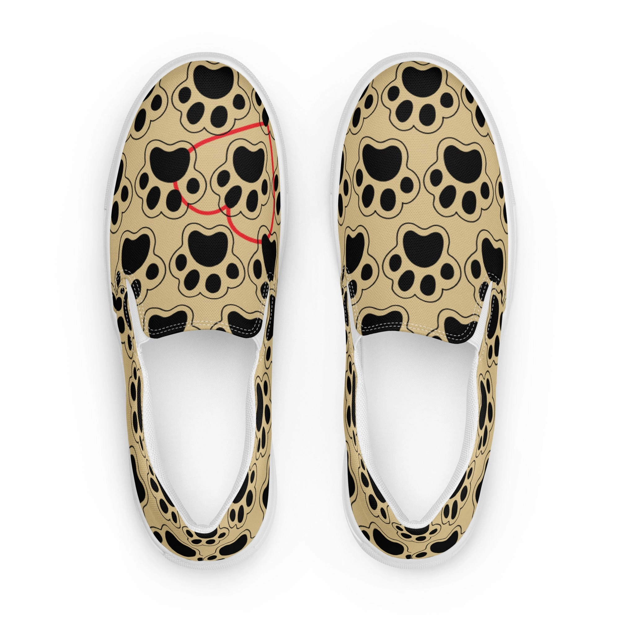 "CQ Original" Sneak up Puppy Love - Womens slip-on canvas shoes Leather Tennis Sneakers