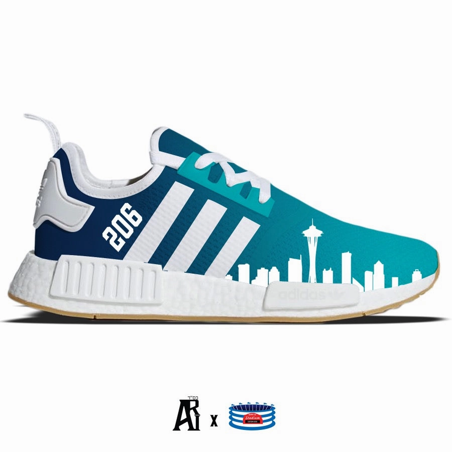 "Emerald City" Adidas NMD R1 Casual Shoes Adidas Martial Arts Shoes