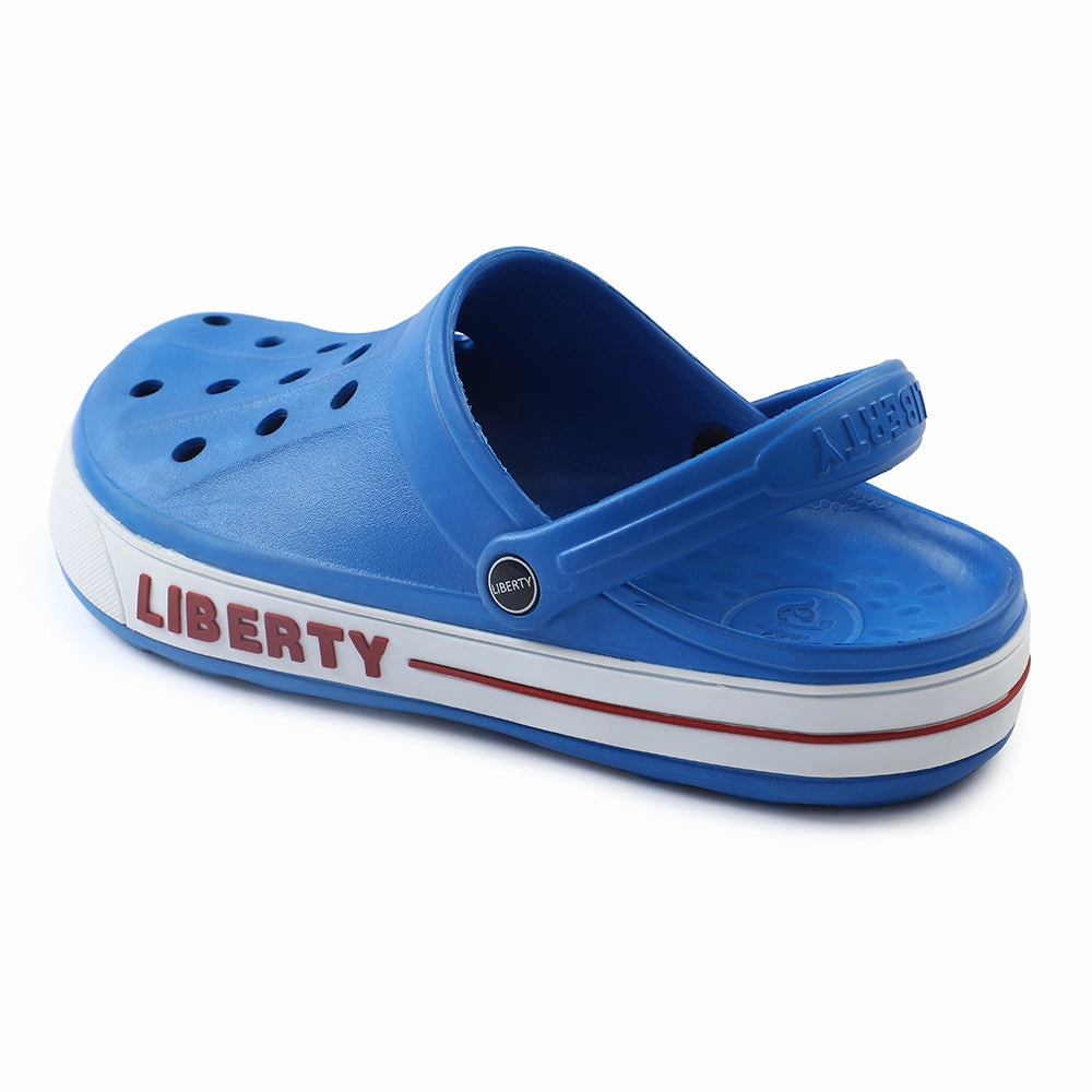 Ny Clogs A-HA Blue Casual Slip-on Clogs For Men LITEWALK By Liberty