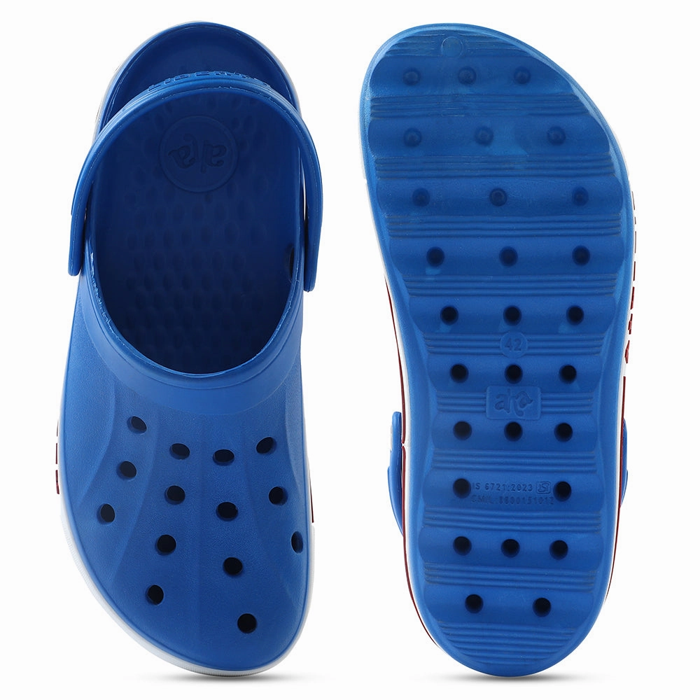 Clogs Cars A-HA Blue Casual Slip-on Clogs For Men LITEWALK By Liberty