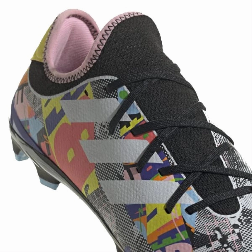 Adidas Collab Shoes Adidas Men's Gamemode Knit Firm-Ground Soccer Cleats, Core Black/Cloud White/Clear Sky