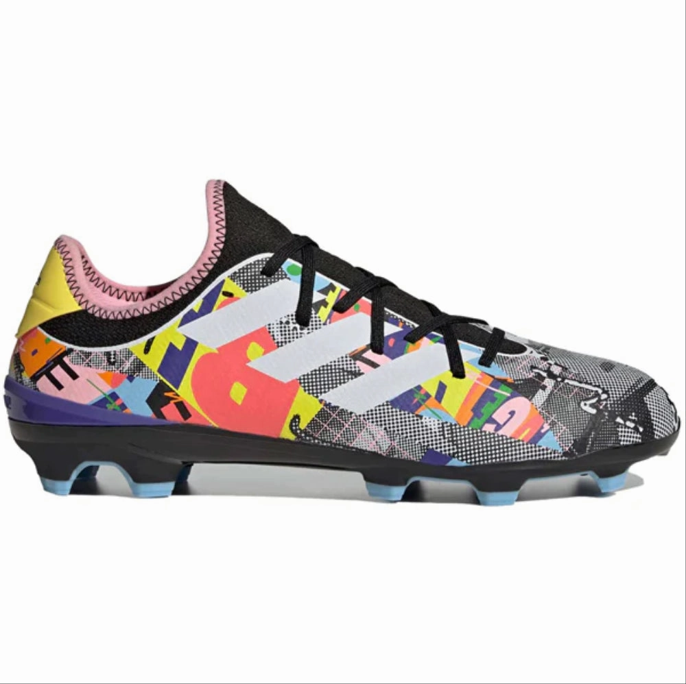 Adidas Men's Gamemode Knit Firm-Ground Soccer Cleats, Core Black/Cloud White/Clear Sky Adidas Heel Shoes