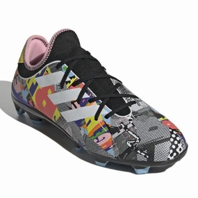 Adidas Men's Gamemode Knit Firm-Ground Soccer Cleats, Core Black/Cloud White/Clear Sky Adidas Composite Toe Shoes