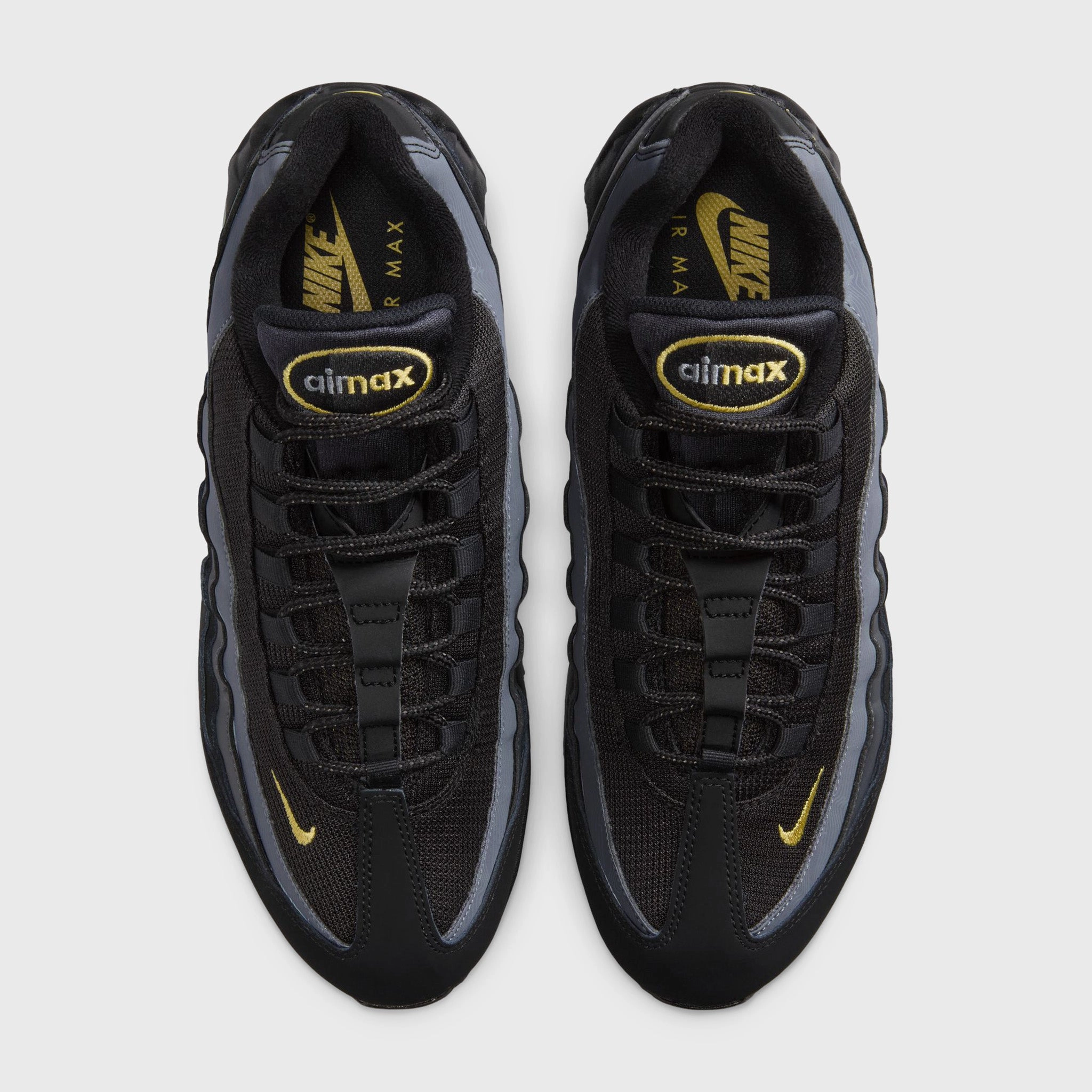 Low Price Asics Shoes Nike Air Max 95 OG Black / Buff Gold - Anthracite
