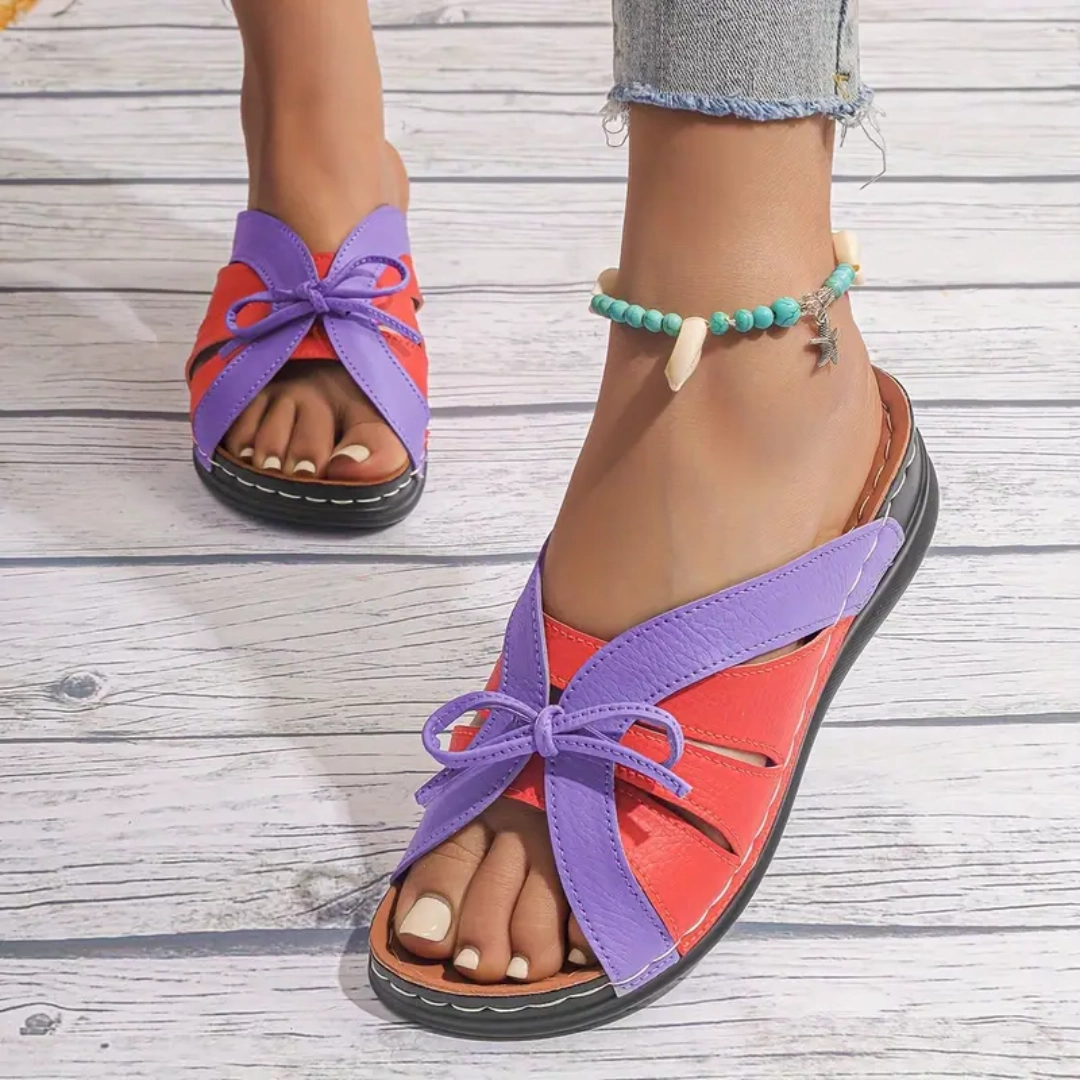 Uniqcomfy Colorful Bowknot Arch Support Open Toe Sandals Sandals Reviews