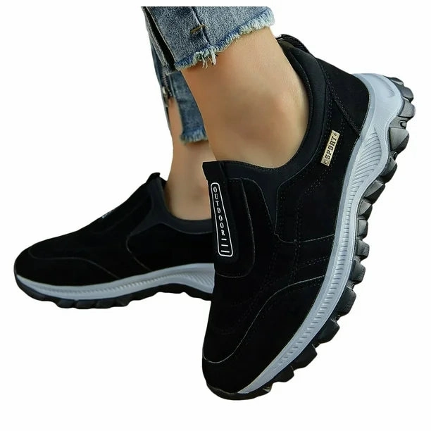 New Women Outdoor Hiking Running Shoes, Black, Sz 6.5 Good Hiking Shoes For Snow
