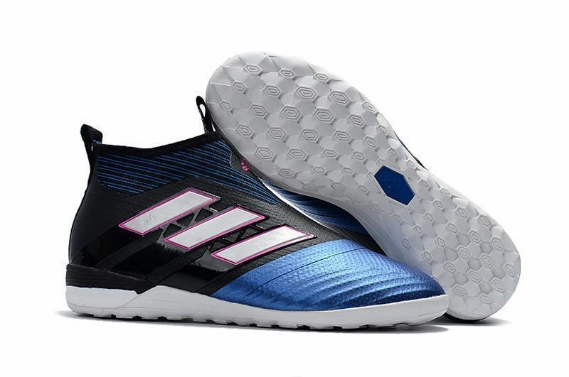 Adidas ACE Tango 17  Purecontrol TF Soccer Cleats Core Black White Blue Adidas Ladies Trail Running Shoes