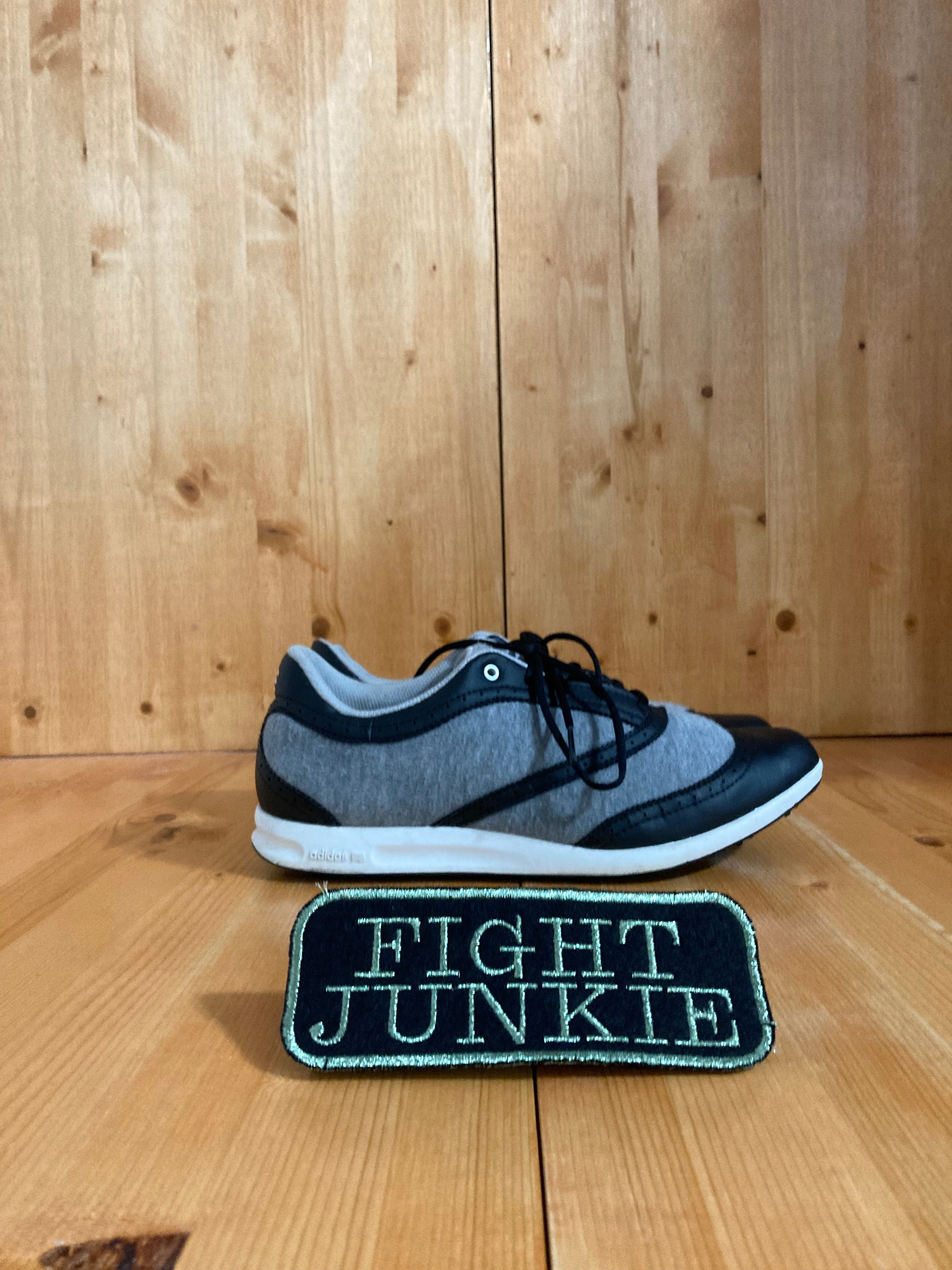 Trendy Golf Shoes ADIDAS ADICROSS Women's Size 8 Golf Shoes Sneakers Gray & Black 099028