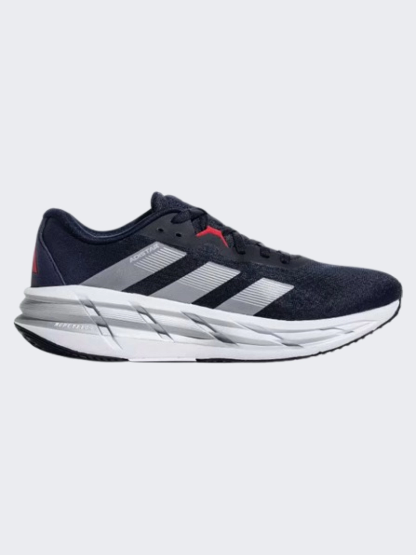 Adidas Running Sports Shoes Adidas Adistar 3 Men Running Shoes Ink/Silver/Scarlet
