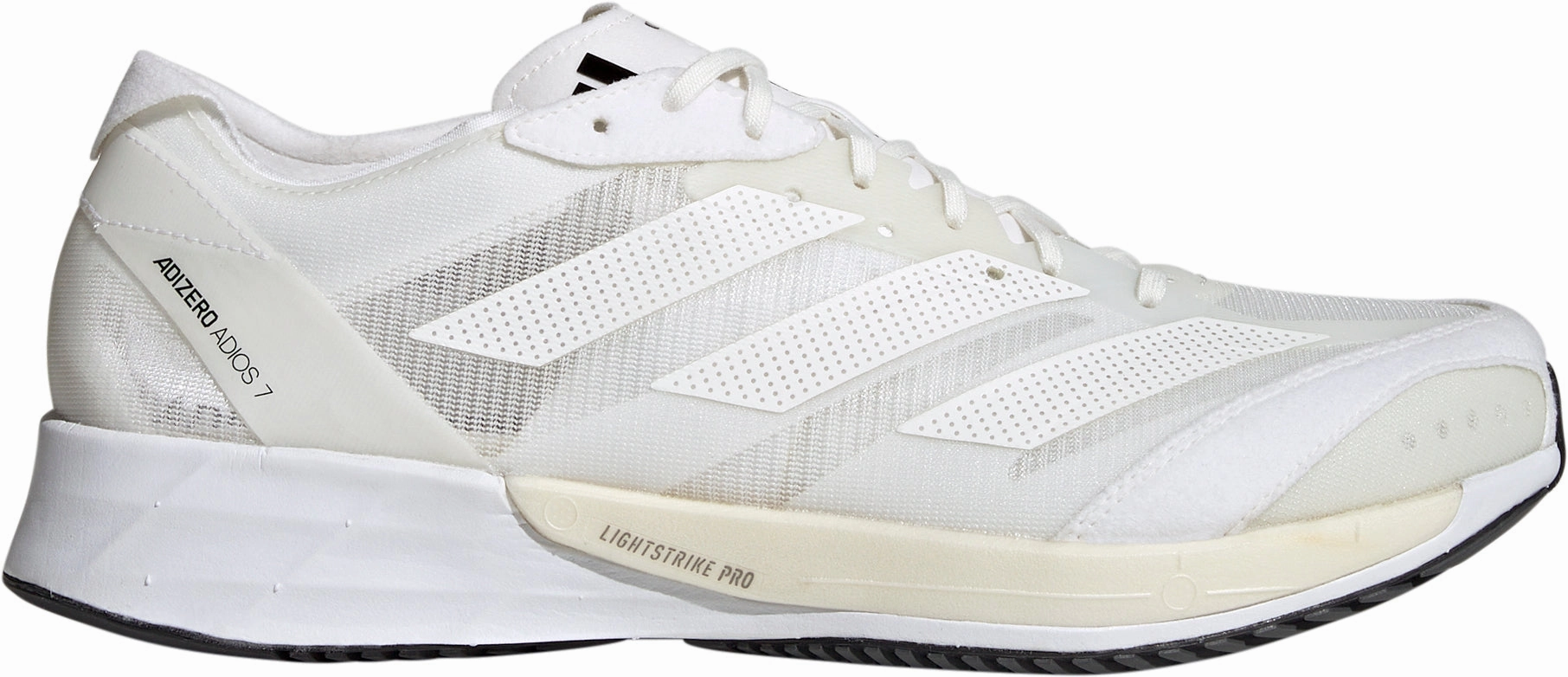 adidas Adizero Adios 7 Mens Running Shoes - White Adidas Hightop Shoes
