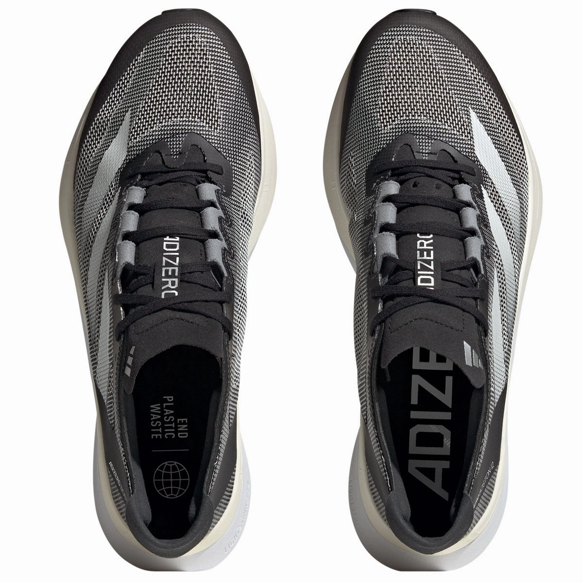 New Adidas Shoe adidas Adizero Boston 12 Running Shoes - Mens - Black/White/Carbon