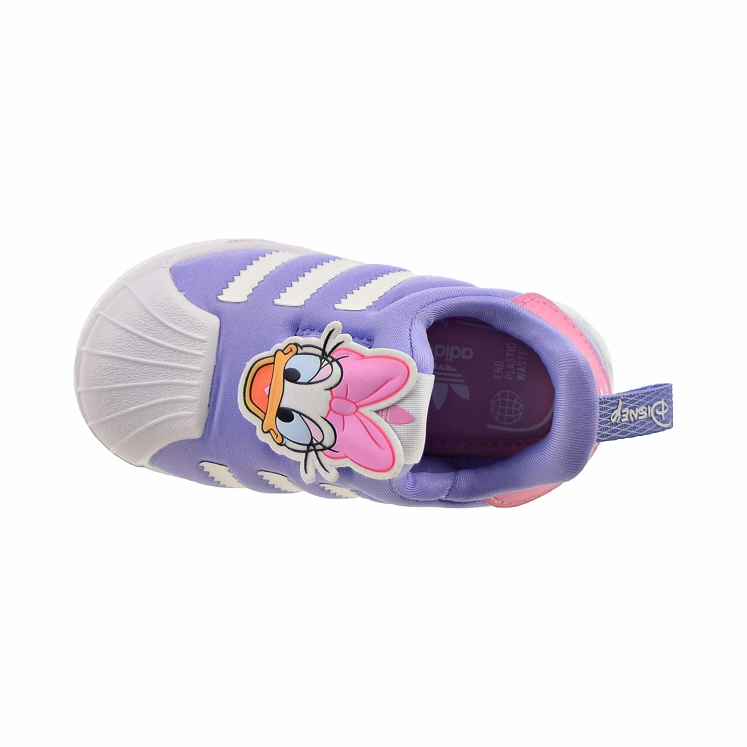 Adidas Shoes With Charms Adidas Disney Superstar 360 "Daisy Duck" Toddler's Shoes Cloud White-Purple