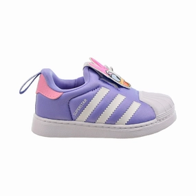 Adidas Car Racing Shoes Adidas Disney Superstar 360 "Daisy Duck" Toddler's Shoes Cloud White-Purple