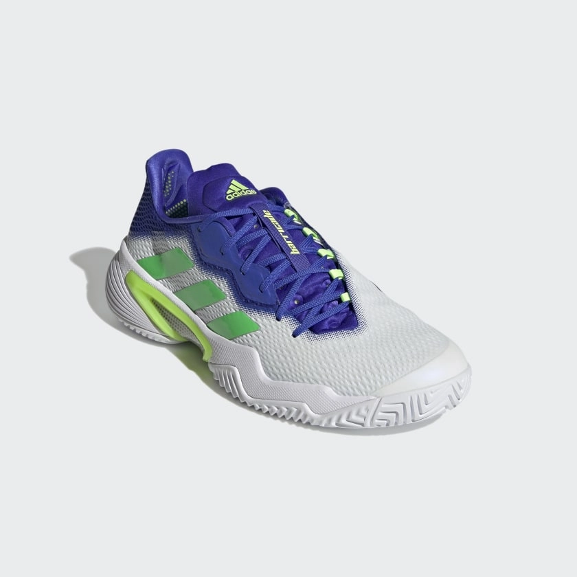China Adidas Shoes adidas BARRICADE Tennis Shoes | White-Blue-Green | Men's