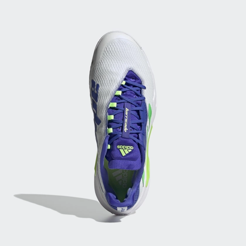 New Nmd Adidas Shoes adidas BARRICADE Tennis Shoes | White-Blue-Green | Men's