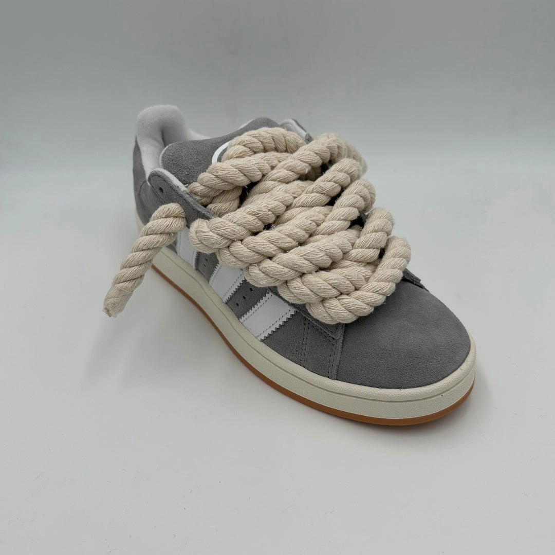 Adidas Kanye Shoes Adidas Campus 00s Grey "Rope Laces" Cream