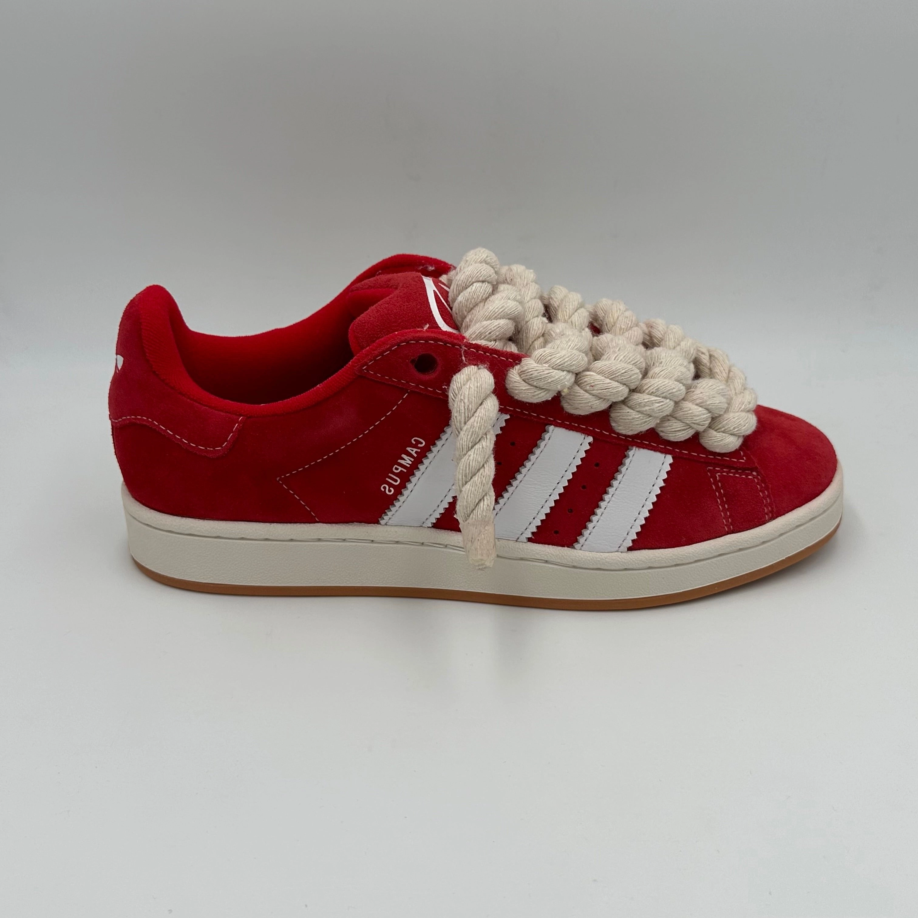 Adidas Campus 00s Red "Rope Laces" Cream Old Shoes Adidas