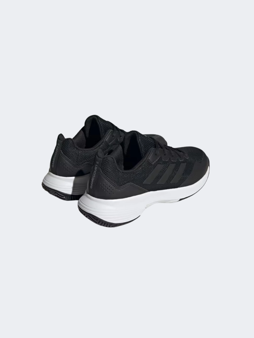 Adidas Climacool Shoes Original Adidas Gamecourt 2 Men Tennis Shoes Black/Grey Four