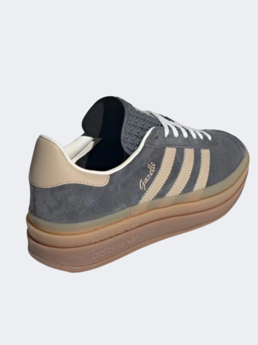 Adidas Gazelle Bold Women Original Shoes Grey/Beige/Cream Spezial Shoes Adidas