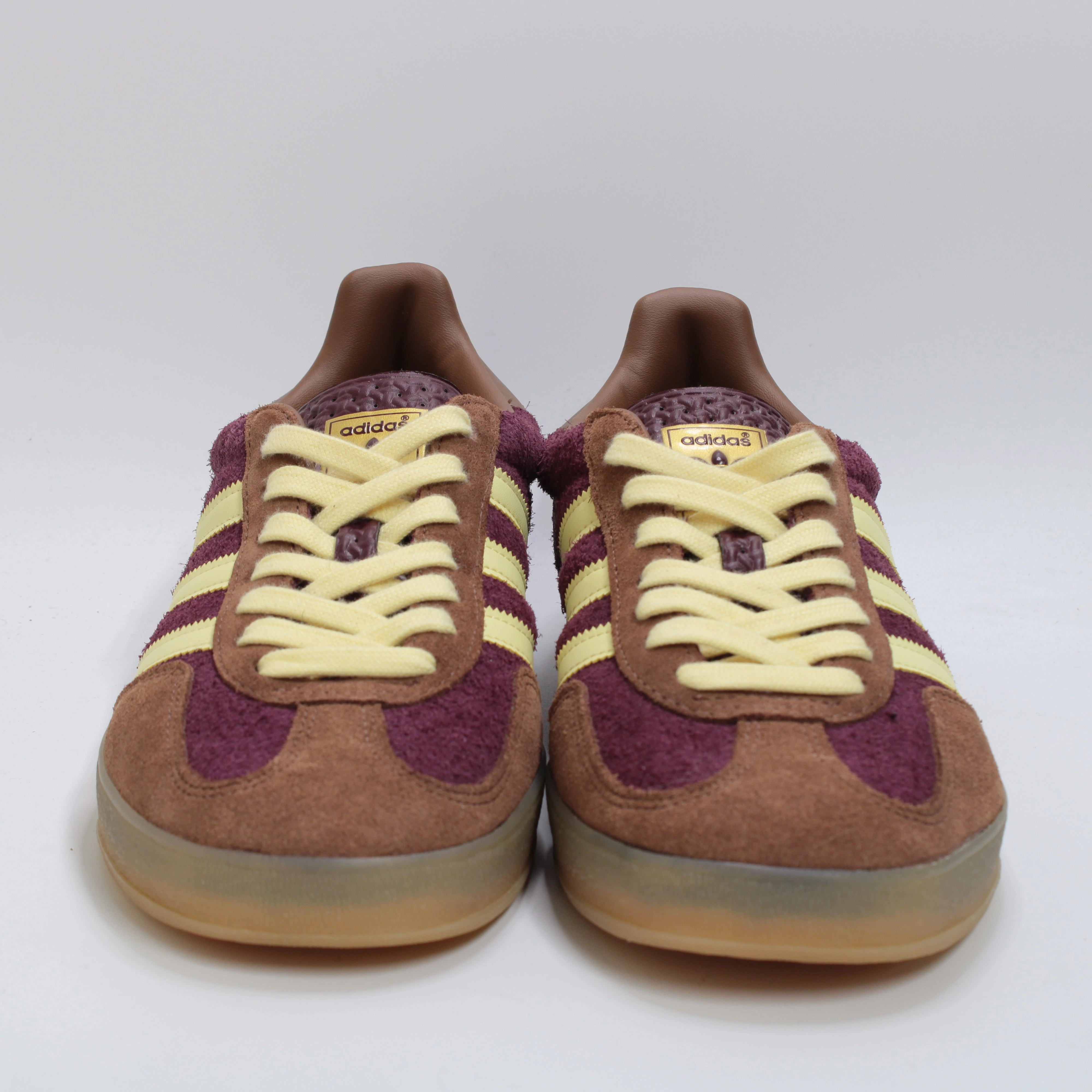 Adidas Originals Vintage Shoes adidas Gazelle Indoor Trainers Maroon Almost Yellow Preloved Brown