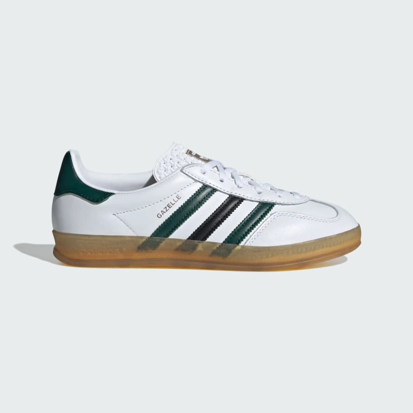 Jennie Adidas Shoes GAZELLE INDOOR SHOES - Cloud White / Collegiate Green / Core Black