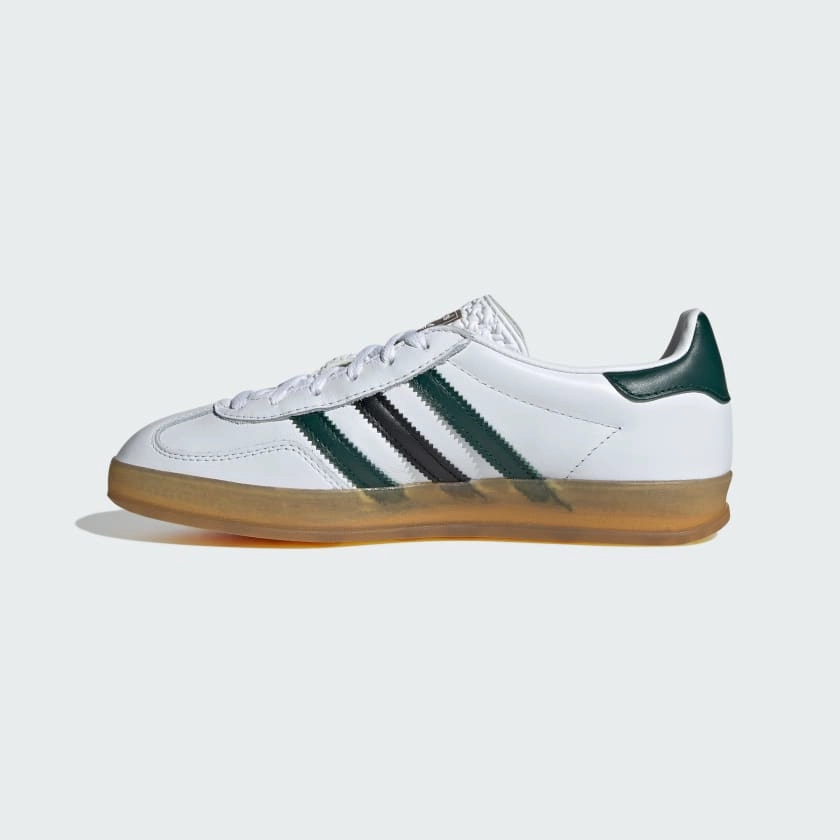 GAZELLE INDOOR SHOES - Cloud White / Collegiate Green / Core Black Adidas Shoes 2017