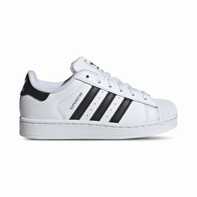 Adidas Kid's (Preschool) Superstar II Cloud White/Core Black/Cloud White Adidas Gray Shoes